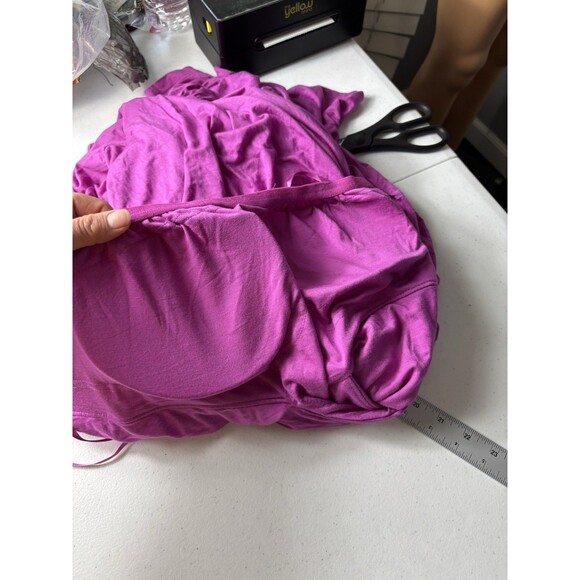 Soma Soft Jersey Crossover Halter built in bra lounge Maxi Bra Dress XXL - Picture 10 of 16